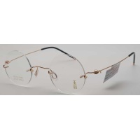 Gọng kính vàng nguyên khối Yushan 003 Solid pink gold 18K
