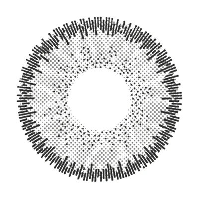 Hoa văn áp tròng Clalen Vuticle màu Galaxy Gray