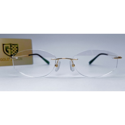Gọng kính vàng 18K nguyên khối Nhật MI-1065-YG