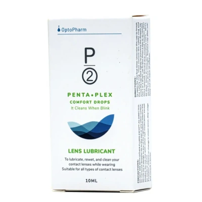 Hộp dung dịch P2 Penta-Plex Comfort Drops dành cho kính áp tròng, chai 10ml
