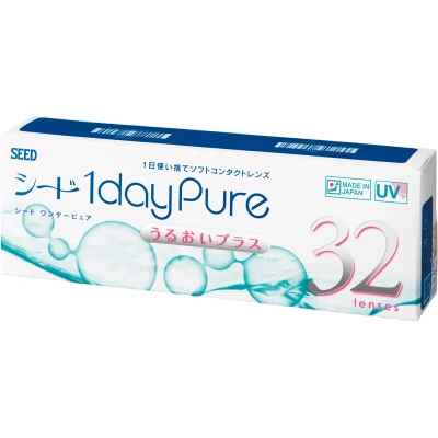 Áp tròng 1 ngày SEED 1dayPure Moisture – hộp 32 chiếc, góc nghiêng
