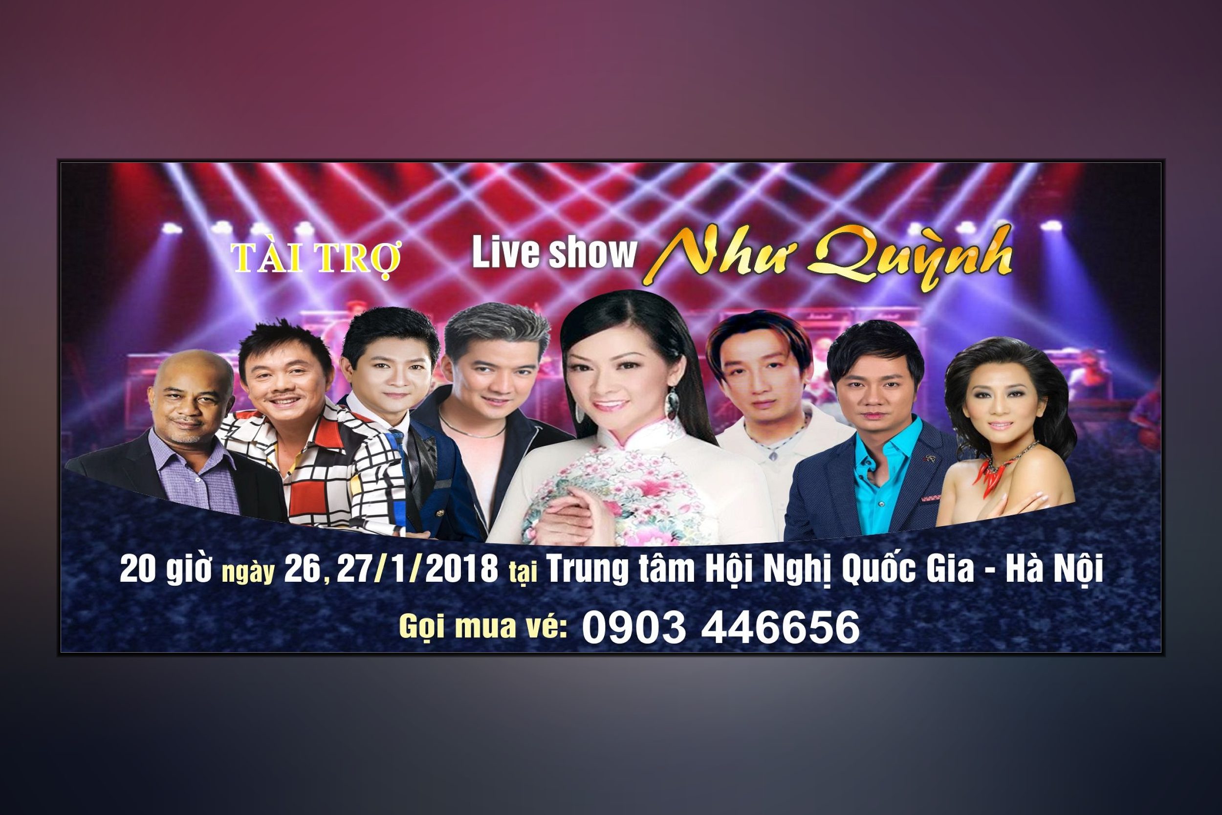 Mắt kính Thanh Lịch tài trợ liveshow Như Quỳnh