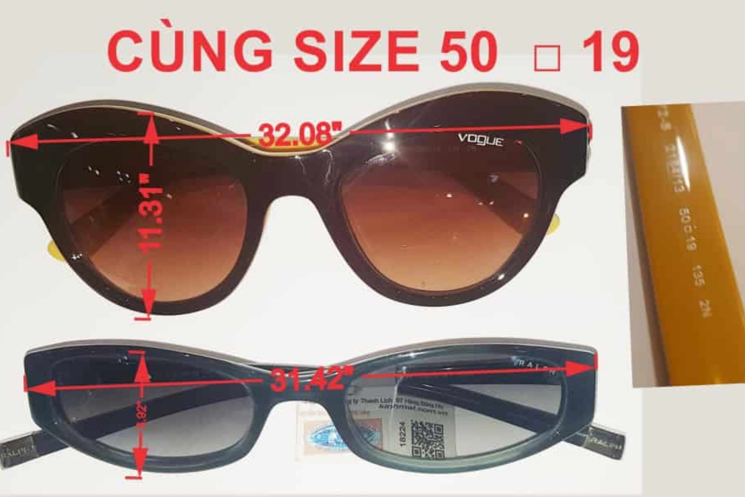 Cách chọn size kính mát chuẩn